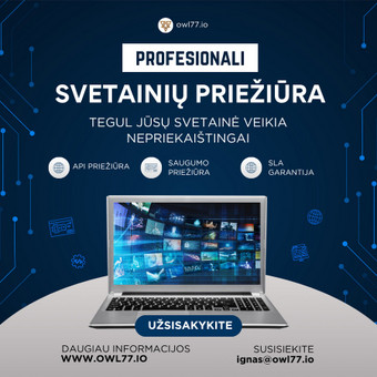 Interneto svetainių priežiūra Kaunas owl77 nuotrauka 7