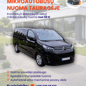 Keleiviniai mikroautobusai Tauragės rajonas Mikroautobusų nuoma Tauragėje nuotrauka 2