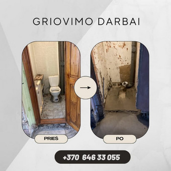 Plytelių demontavimas Prienų rajonas MB VGŠ nuotrauka 4