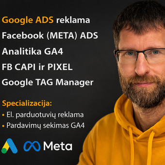 Google Tag Manager diegimas Vilnius Sergejus Neverovas nuotrauka 7