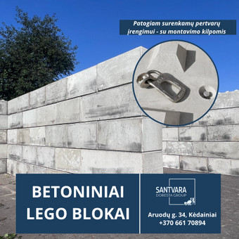 Betoniniai lego blokeliai Kėdainių rajonas UAB Santvara nuotrauka 14