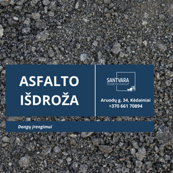 Frezuotas asfaltas, asfalto drožlės Kėdainių rajonas UAB Santvara nuotrauka 8
