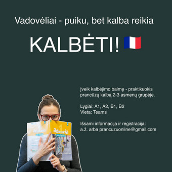 Prancūzų kalbos mokymas grupėje Kaunas Judita Liočienė nuotrauka 2