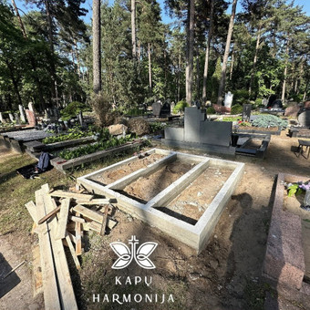 Kapavietės pamatų betonavimas Kaunas Kapų Harmonija nuotrauka 3