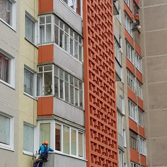 Fasado ažūrinės plokštės dažymas Marijampolė MB DUNAMIS nuotrauka 12