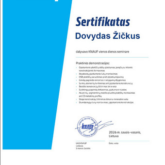 Sertifikatai Kaunas Dovydas Žičkus nuotrauka 12