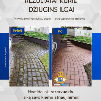 Plovimas aukštu slėgiu Vilnius Švaros žvilgsnis nuotrauka 7