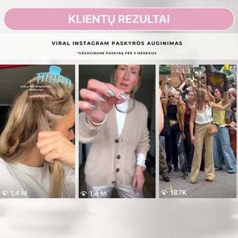 Instagram organinis augimas, administravimas, turinio kūrimas Vilnius INDREAM MEDIA nuotrauka 5