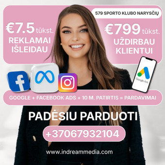 Facebook/Meta Ads Klaipėda MB INDREMAS nuotrauka 6