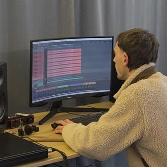 Dainų įrašymas Klaipėda Sound Cave muzikos studija nuotrauka 1