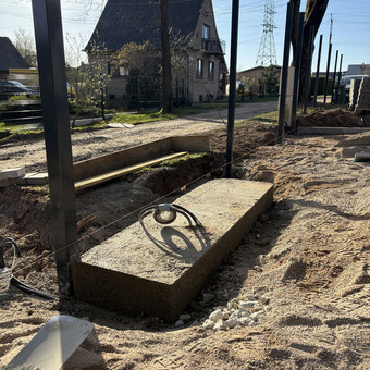 Stumdomų vartų banketės betonavimas Kaunas Kiemukas nuotrauka 10