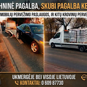 Automobilių pervežimas, transportavimas Ukmergės rajonas Autolita tralas +mobilus padangu servizas. nuotrauka 4