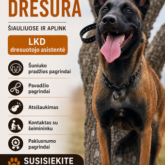 Šunų dresavimas Šiauliai LAURA SAPONKE nuotrauka 1