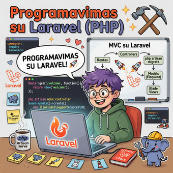 Programavimas su Laravel (PHP) Kaunas Karolis Cibiras nuotrauka 12