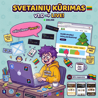 Svetainių kūrimas Kaunas Karolis Cibiras nuotrauka 6