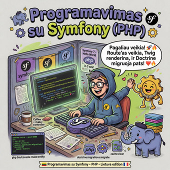 Programavimas su Symfony (PHP) Kaunas Karolis Cibiras nuotrauka 5