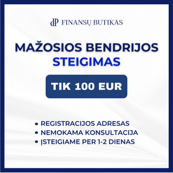 Įmonių steigimas (UAB, MB, VšĮ) Vilnius MB Finansų butikas nuotrauka 3