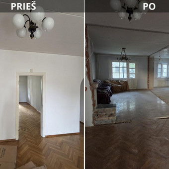 Pertvarų, sienų griovimas Širvintų rajonas MB Dimston nuotrauka 2