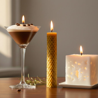 Žvakių TRIO gaminimo pamoka Mergvakariams/Gimtadieniams Vilniuje Vilnius wick and whisper studio nuotrauka 3