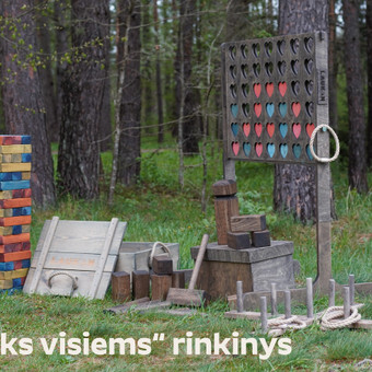 „PATIKS VISIEMS“ rinkinys Vilnius LAUKAN – lauko ir vidaus žaidimų nuoma nuotrauka 1