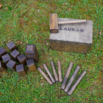 Kubb (vikingų žaidimas) Vilnius LAUKAN – lauko ir vidaus žaidimų nuoma nuotrauka 9