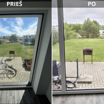Stiklo paketų keitimas Vilnius Langu Meistrai nuotrauka 2