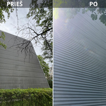 Fasadu plovimas Kaunas Mb VertikaPro nuotrauka 15