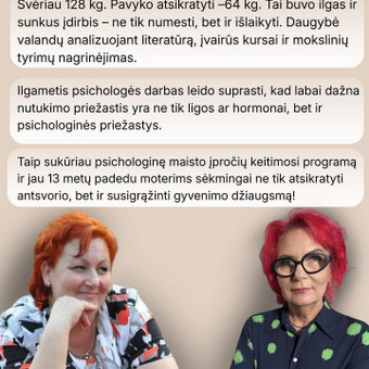 Konsultavimas mitybos ir lieknėjimo klausimais Panevėžys Rita Milinavičienė nuotrauka 1