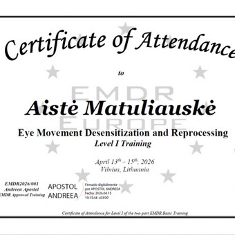 EMDR sesija Vilnius Aistė Matuliauskė nuotrauka 6