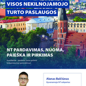 Nekilnojamojo turto agento konsultacijos Kaunas NT brokeris Alanas nuotrauka 8