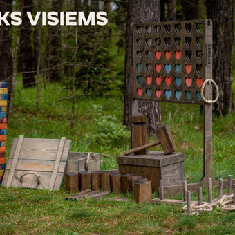 PATIKS VISIEMS rinkinys Vilnius LAUKAN – lauko ir vidaus žaidimų nuoma nuotrauka 1