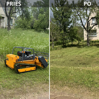 Žolės pjovimas Rokiškio rajonas Rokas nuotrauka 1