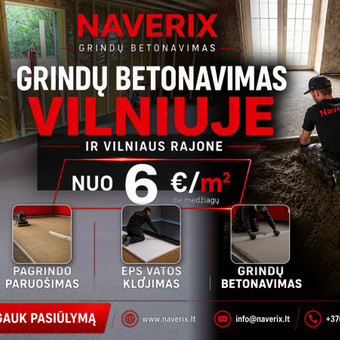 Grindų betonavimas Vilnius Betonavimo darbai nuotrauka 1