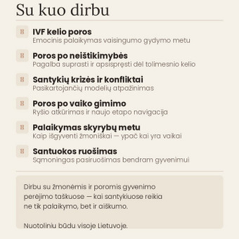 Konsultacijos poroms po neištikimybės Vilnius Agnė Kušlevič nuotrauka 1