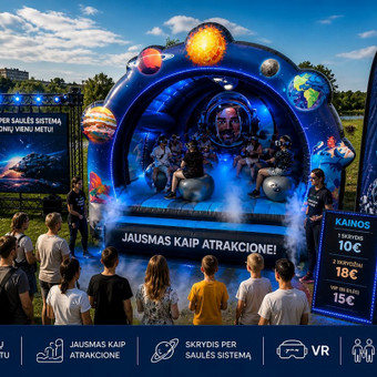 GO Space VR edukacija patalpoje ar lauke Vilnius Space Guy Academy nuotrauka 1