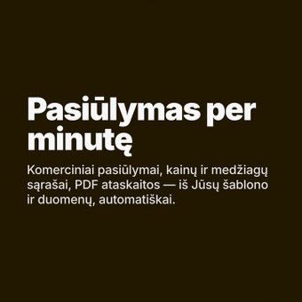 Dokumentų generavimas (PDF, pasiūlymai) Vilnius AI Merge Studio ltd nuotrauka 6