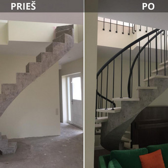 Betoniniai laiptai Vilniaus rajonas Erlandas Stongvilas nuotrauka 1