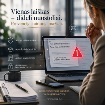 Verslo el. pašto sukčiavimo prevencija ir vidaus kontrolės dokumentai Vilnius MB Teisinių konsultacijų ir paslaugų biuras nuotrauka 22