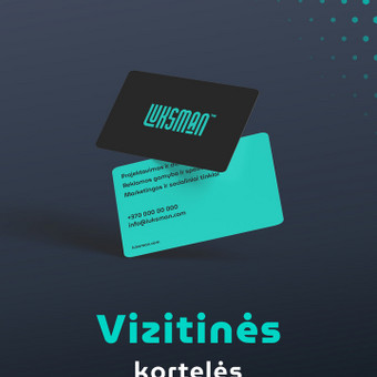 Vizitinių kortelių gamyba Vilnius Luksman, MB nuotrauka 4