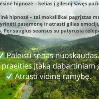 Ezoterinės regresinės hipnozės seansas su telepate - kainos klausti asmeniškai Kretingos rajonas Ledina Žyguvienė nuotrauka 3
