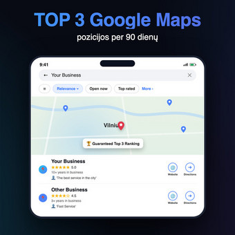 AI SEO ir Google Maps SEO Vilnius Darius Lukošius nuotrauka 2