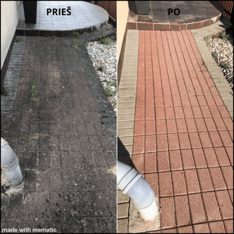 Trinkelių valymas,piktžolių šalinimas iš trinkelių tarpų Vilnius Marius nuotrauka 2