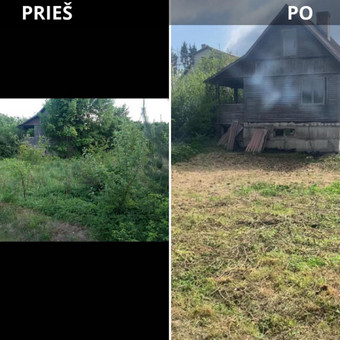 Pievų šienavimas Vilnius Aplinkos tvarkymas nuotrauka 2