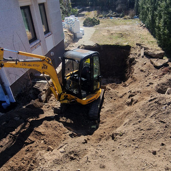 Mini ekskavatoriaus nuoma Klaipėda Karolis nuotrauka 3