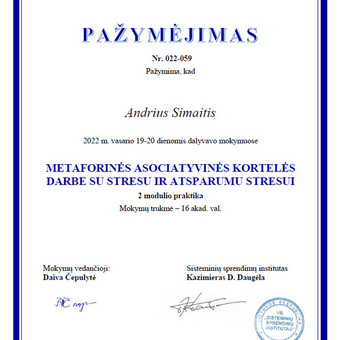 Meno terapijos užsiėmimai Klaipėda Andrius Simaitis nuotrauka 2