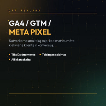 GA4/GTM/Meta Pixel integravimas Vilnius Aurimas nuotrauka 17