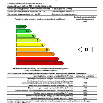 Energetinio naudingumo sertifikatai Klaipėdos rajonas Danatas Barysa nuotrauka 1