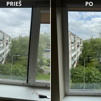 Stiklo paketų keitimas Vilnius Langu Meistrai nuotrauka 2