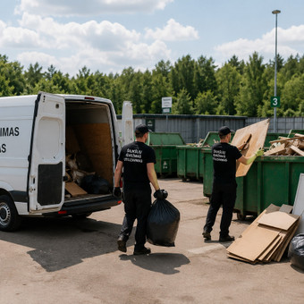Šiukšlių išvežimas Vilnius Perkraustymo paslaugos nuotrauka 6