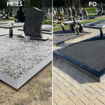 Kapavietės užpylimas skaldele Klaipėdos rajonas Paulius nuotrauka 5